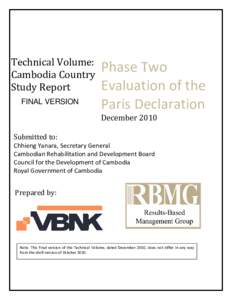 Phase 2 PD Evaluation - Cambodia