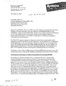 Research and Development Elanco Animal Health A Division of Eli Lilly and Company 2001 West Main St., P.O. Box 708 Greenfield, Indiana 46140