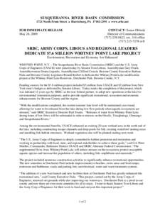 New York law / Susquehanna River / Susquehanna River Basin Commission / Water law in the United States / United States Army Corps of Engineers / Otselic River / Whitney Point /  New York / Geography of New York / New York / Geography of the United States