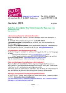 www.geld-und-rosen.de Münstereifeler Str. 9-12, 53879 Euskirchen, Telmobil: 