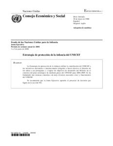 E/ICEF[removed]Rev.1  Naciones Unidas Consejo Económico y Social