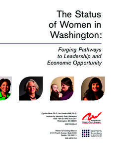 The Status of Women in Washington: Forging Pathways to Leadership and Economic Opportunity