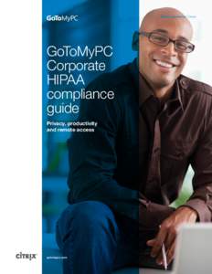 GoToMyPC Corporate HIPAA Complaince Guide