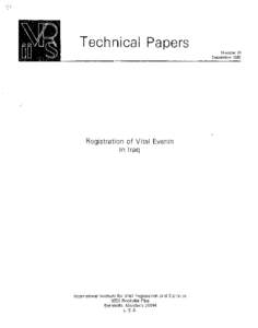 psc.. J lIVRe. Technical Papers Number 10 September 1980