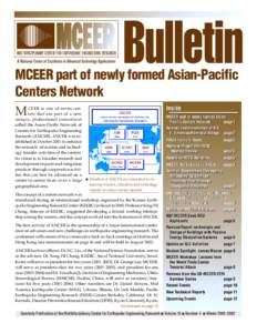 MCEER part of newly formed Asian-Pacific Centers Network Inside M