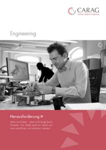 Engineering  Herausforderung Ideen sind Ideen – aber noch lange keine Produkte. Der Teufel steckt im Detail und muss identifiziert und eliminiert werden!