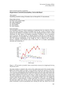 Matter / Jungfraujoch / Chemistry / Air pollution / Tunnel / Sphinx Observatory / Switzerland / Health effects of radon / Radon / Building biology / Soil contamination