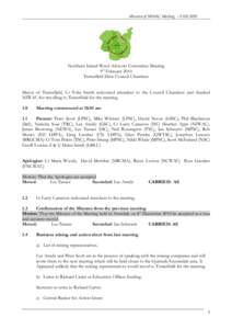 Minutes of NIWAC Meeting – 9 Feb[removed]Northern Inland Weed Advisory Committee Meeting 9th February 2010 Tenterfield Shire Council Chambers Mayor of Tenterfield, Cr Toby Smith welcomed attendees to the Council Chambers