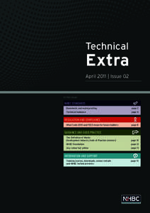 Technical  Extra April 2011 | Issue 02  In this issue: