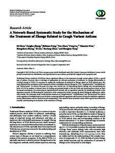 Hindawi Publishing Corporation Evidence-Based Complementary and Alternative Medicine Volume 2013, Article ID[removed], 15 pages http://dx.doi.org[removed][removed]Research Article