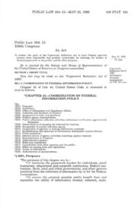 PUBLIC LAW[removed]—MAY 22, [removed]STAT. 163 Public Law[removed]104th Congress