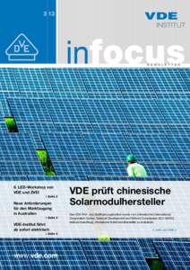 LED-Workshop von VDE und ZVEI