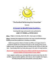 Microsoft Word - The Rumford Performing Arts Committee - Camp Sunshine.docx