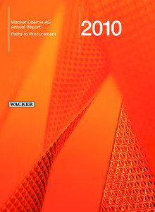 Wacker Chemie AG Annual Report Paths to Procurement