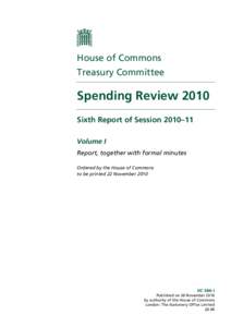 Microsoft Word - CRC - HC544 - Spending Review _sixth report_.doc