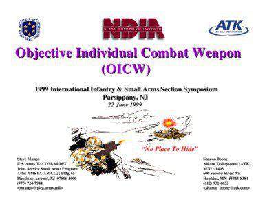 Objective Individual Combat Weapon / Military technology / Heckler & Koch / Fuze / 20 mm caliber / Assault rifles / Grenade launchers / Ammunition