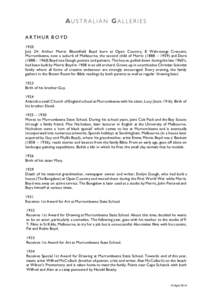 Australia / Arthur Boyd / John Perceval / Merric Boyd / David Boyd / Penleigh Boyd / Murrumbeena /  Victoria / Robin Boyd / Sidney Nolan / Boyd family / Arts in Australia / Australian art