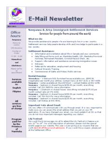 E-Mail Newsletter VOLUME 1, NUMBER 21 JULY[removed]Office