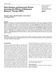 Microsoft Word - Meta-Analysis of DBT with BPD- REVISED2- Clean.doc