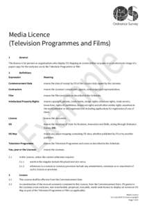 Media Licence (Television Programmes and Films)