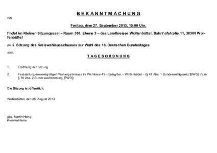 Microsoft Word - Bekanntmachung 2_ Sitzung KWA.doc