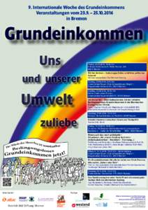 9. Internationale Woche des Grundeinkommens Veranstaltungen vom 23.9. – in Bremen Grundeinkommen Uns