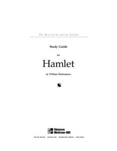 THE GLENCOE LITERATURE LIBRARY  Study Guide for  Hamlet