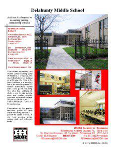 Delahunty Middle School Additions & Alterations to an existing building,