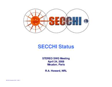 STEREO / Secchi / Calibrated geometry / Spacecraft / Spaceflight / Space