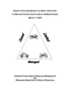 Review of the Classification for Motor Vehicle Use