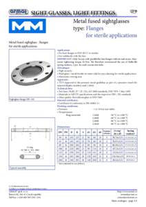 Stainless metal fused sight glass DIN 28117