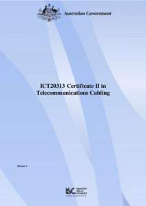 ICT20313 Certificate II in Telecommunications Cabling
