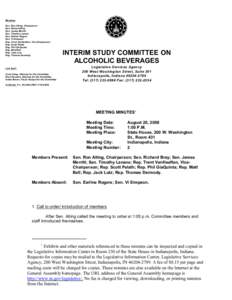 Members Sen. Ron Alting, Chairperson Sen. Richard Bray Sen. James Merritt Sen. Timothy Lanane Sen. Earline Rogers