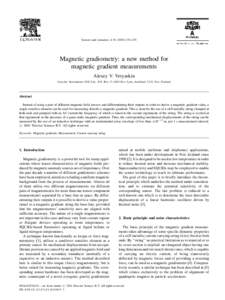 Measuring instruments / Nuclear magnetic resonance / Magnetometers / Magnetostatics / SQUID / Gravity gradiometry / Magnetic field / Relaxation / Gradiometer / Electromagnetism / Physics / Magnetism