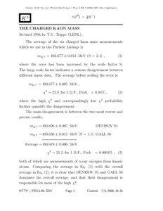 Citation: W.-M. Yao et al. (Particle Data Group), J. Phys. G 33, [removed]URL: http://pdg.lbl.gov)  I (J P ) =