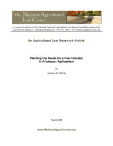 Research Publications, National Agricultural Law Center