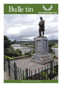 Bulletin  Number 63 November 2014 War Memorials Trust works to protect and conserve all war memorials within the UK