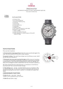 SPEEDMASTER MOONWATCH OMEGA CO-AXIAL CHRONOGRAPH 44.25 MM Grey ceramic on leather strap Caliber