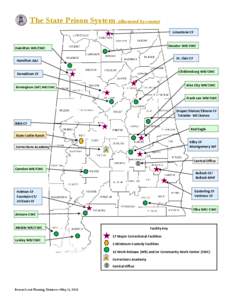 The State Prison System (illustrated by county) Limestone CF Decatur WR/CWC  Hamilton WR/CWC