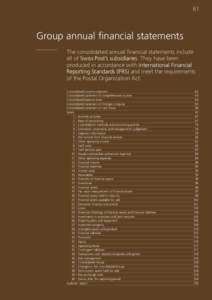 Business / International Financial Reporting Standards / Income statement / Balance sheet / Historical cost / Financial statement / Provision / Available for sale / Income tax in the United States / Accountancy / Finance / Generally Accepted Accounting Principles