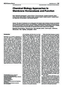 NCCR CHEMICAL BIOLOGY doi:[removed]chimia[removed]CHIMIA 2011, 65, No. 11 Chimia[removed]–852