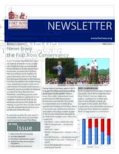 NEWSLETTER www.fortross.org Volume 1 | Issue 2 News from the Fort Ross Conservancy