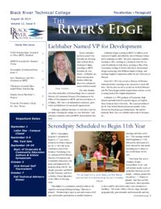 Black River Technical College  Pocahontas ▪ Paragould August[removed]Volume 12, Issue 9