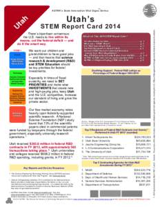 (TM)  Utah’s STEM Report Card 2014