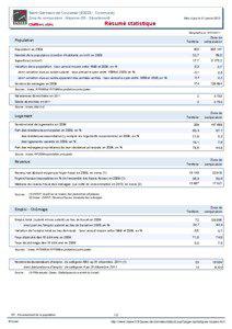 Resume statistique - Saint-Germain-de-Coulamer