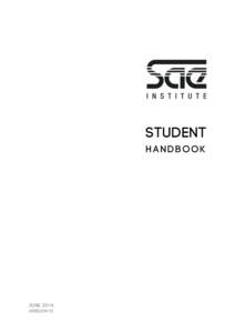 Student Handbook June 2014 Version 1.0