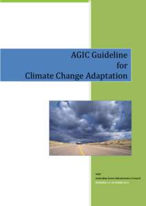 AGIC Guideline for Climate Change Adaptation AGIC Australian Green Infrastructure Council