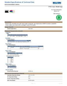 Detailed Specifications & Technical Data METRIC MEASUREMENT VERSION 7711A Coax - RG-6/U Type For more Information please call