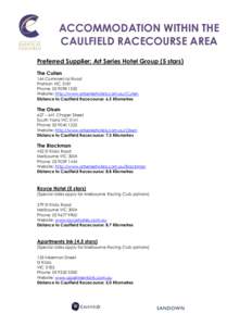 Melbourne Racing Club / City of Glen Eira / Tie the Knot / Horse racing / Caulfield Racecourse / Caulfield