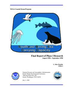 NOAA Coastal Ocean Program  Final Report of Phase I Research August 1996 – September[removed]S. Allen Macklin